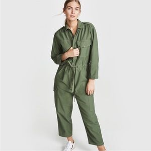 NWOT CITIZENS OF HUMANITY Surplus Nova utility jumpsuit Laurel army green S new